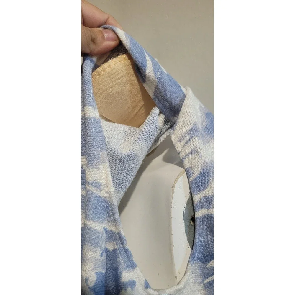 Entro Anthropologie L Knit Top Shirt shoulder pad stretch